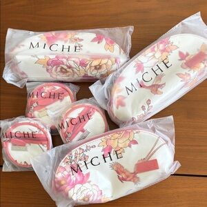 Miche Pink and Cream Floral Bag Collection